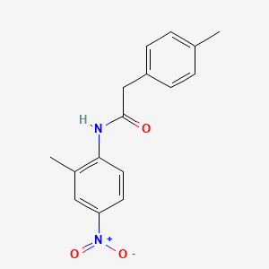 molecular formula C16H16N2O3 B4054213 N-(2-methyl-4-nitrophenyl)-2-(4-methylphenyl)acetamide 