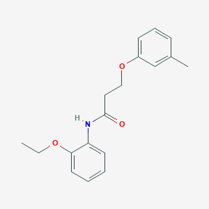 molecular formula C18H21NO3 B4054312 N-(2-ethoxyphenyl)-3-(3-methylphenoxy)propanamide 