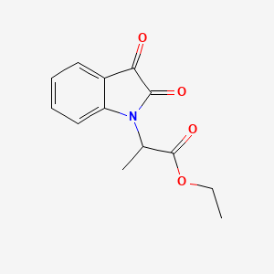 molecular formula C13H13NO4 B4054381 Ethyl 2-(2,3-dioxoindol-1-yl)propanoate 