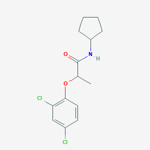 molecular formula C14H17Cl2NO2 B405452 N-cyclopentyl-2-(2,4-dichlorophenoxy)propanamide 