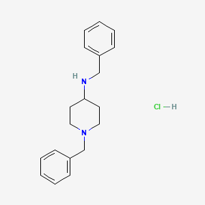 molecular formula C19H25ClN2 B4054671 N,1-dibenzylpiperidin-4-amine;hydrochloride 