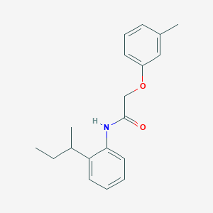 molecular formula C19H23NO2 B4054764 N-[2-(butan-2-yl)phenyl]-2-(3-methylphenoxy)acetamide 