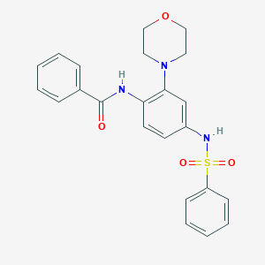 Benzamide, N-[2-(4-morpholinyl)-4-[(phenylsulfonyl)amino]phenyl]-
