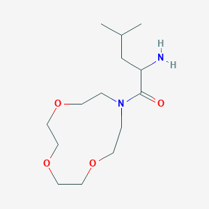 molecular formula C14H28N2O4 B4054850 2-Amino-4-methyl-1-(1,4,7-trioxa-10-azacyclododecan-10-yl)pentan-1-one 