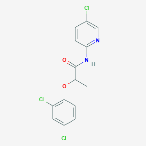 molecular formula C14H11Cl3N2O2 B4054869 N-(5-chloropyridin-2-yl)-2-(2,4-dichlorophenoxy)propanamide 
