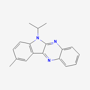 molecular formula C18H17N3 B4054985 2-Methyl-5-(methylethyl)indolo[2,3-b]quinoxaline 