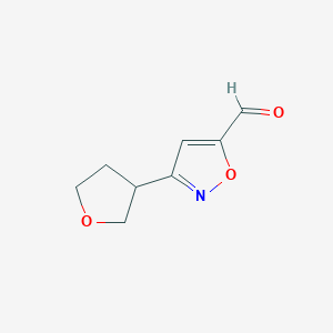 3-(Tetrahydrofuran-3-yl)isoxazole-5-carbaldehyde