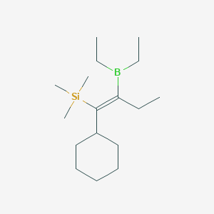 1-Butene, 1-cyclohexyl-2-diethylboryl-1-trimethylsilyl-, (E)-
