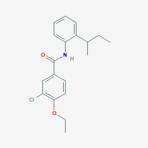 molecular formula C19H22ClNO2 B4055241 N-[2-(butan-2-yl)phenyl]-3-chloro-4-ethoxybenzamide 