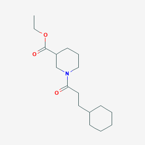molecular formula C17H29NO3 B4055278 ethyl 1-(3-cyclohexylpropanoyl)-3-piperidinecarboxylate 