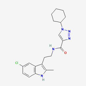 molecular formula C20H24ClN5O B4055363 N-[2-(5-chloro-2-methyl-1H-indol-3-yl)ethyl]-1-cyclohexyl-1H-1,2,3-triazole-4-carboxamide 