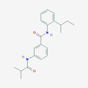molecular formula C21H26N2O2 B4055674 N-[2-(butan-2-yl)phenyl]-3-[(2-methylpropanoyl)amino]benzamide 