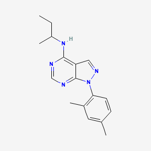 molecular formula C17H21N5 B4055691 N-(sec-butyl)-1-(2,4-dimethylphenyl)-1H-pyrazolo[3,4-d]pyrimidin-4-amine 