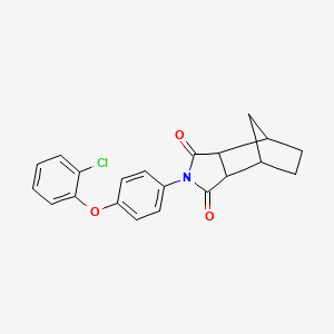 molecular formula C21H18ClNO3 B4056076 2-[4-(2-chlorophenoxy)phenyl]hexahydro-1H-4,7-methanoisoindole-1,3(2H)-dione 
