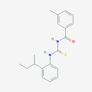 molecular formula C19H22N2OS B4056271 N-{[2-(butan-2-yl)phenyl]carbamothioyl}-3-methylbenzamide 