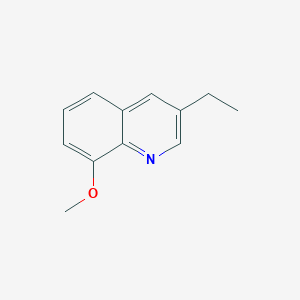 molecular formula C12H13NO B040565 3-乙基-8-甲氧基喹啉 CAS No. 112955-03-0