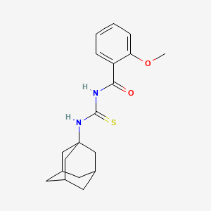 molecular formula C19H24N2O2S B4056824 N-[(1-adamantylamino)carbonothioyl]-2-methoxybenzamide 