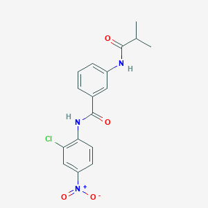 molecular formula C17H16ClN3O4 B4057002 N-(2-chloro-4-nitrophenyl)-3-(isobutyrylamino)benzamide 