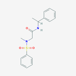 molecular formula C17H20N2O3S B4057205 N~2~-methyl-N-(1-phenylethyl)-N~2~-(phenylsulfonyl)glycinamide 