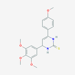 molecular formula C20H22N2O4S B4057230 6-(4-methoxyphenyl)-4-(3,4,5-trimethoxyphenyl)-3,4-dihydro-2(1H)-pyrimidinethione 