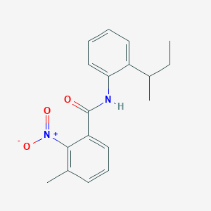 molecular formula C18H20N2O3 B4057398 N-[2-(butan-2-yl)phenyl]-3-methyl-2-nitrobenzamide 