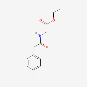molecular formula C13H17NO3 B4057669 ETHYL 2-[2-(4-METHYLPHENYL)ACETAMIDO]ACETATE 