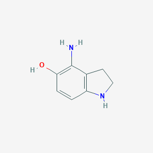 molecular formula C8H10N2O B040579 4-Aminoindolin-5-ol CAS No. 121545-80-0