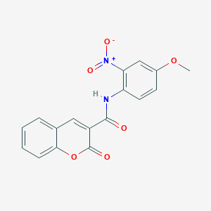 molecular formula C17H12N2O6 B405794 N-(4-methoxy-2-nitrophenyl)-2-oxo-2H-chromene-3-carboxamide CAS No. 304887-59-0