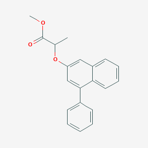 molecular formula C20H18O3 B4058129 Methyl 2-(4-phenylnaphthalen-2-yl)oxypropanoate 