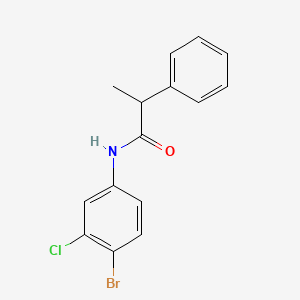 molecular formula C15H13BrClNO B4058159 N-(4-bromo-3-chlorophenyl)-2-phenylpropanamide 