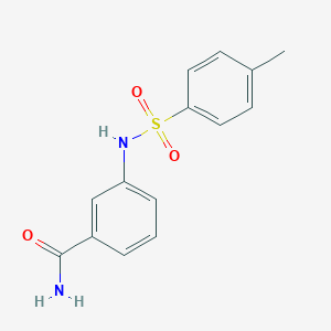 molecular formula C14H14N2O3S B405835 3-{[(4-Methylphenyl)sulfonyl]amino}benzamide 