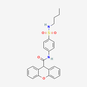 molecular formula C24H24N2O4S B4058512 N-[4-(butylsulfamoyl)phenyl]-9H-xanthene-9-carboxamide 