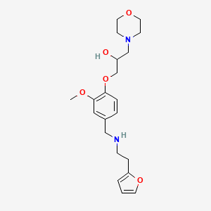 molecular formula C21H30N2O5 B4058514 1-[4-[[2-(Furan-2-yl)ethylamino]methyl]-2-methoxyphenoxy]-3-morpholin-4-ylpropan-2-ol 