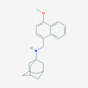 molecular formula C22H27NO B405865 N-(1-ADAMANTYL)-N-[(4-METHOXY-1-NAPHTHYL)METHYL]AMINE 