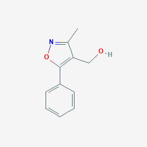 molecular formula C11H11NO2 B040588 (3-Methyl-5-phenylisoxazol-4-yl)methanol CAS No. 113826-87-2