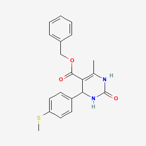 molecular formula C20H20N2O3S B4059070 Benzyl 6-methyl-4-[4-(methylsulfanyl)phenyl]-2-oxo-1,2,3,4-tetrahydropyrimidine-5-carboxylate 