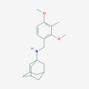 molecular formula C20H29NO2 B405913 N-(1-ADAMANTYL)-N-(2,4-DIMETHOXY-3-METHYLBENZYL)AMINE 