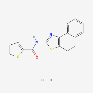 molecular formula C16H13ClN2OS2 B4059375 N-(4,5-dihydrobenzo[e][1,3]benzothiazol-2-yl)thiophene-2-carboxamide;hydrochloride 