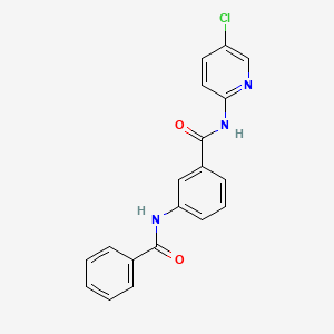 molecular formula C19H14ClN3O2 B4059378 3-benzamido-N-(5-chloropyridin-2-yl)benzamide CAS No. 600124-51-4