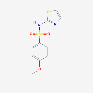 molecular formula C11H12N2O3S2 B406036 4-ethoxy-N-(1,3-thiazol-2-yl)benzenesulfonamide CAS No. 419559-89-0