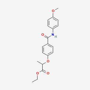 molecular formula C19H21NO5 B4060381 Ethyl 2-[4-[(4-methoxyphenyl)carbamoyl]phenoxy]propanoate 