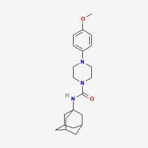 molecular formula C22H31N3O2 B4060488 N-(ADAMANTAN-1-YL)-4-(4-METHOXYPHENYL)PIPERAZINE-1-CARBOXAMIDE 