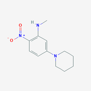 molecular formula C12H17N3O2 B4060497 N-methyl-2-nitro-5-(piperidin-1-yl)aniline CAS No. 591735-92-1