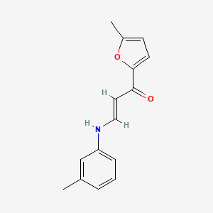 molecular formula C15H15NO2 B4060694 (E)-3-(3-methylanilino)-1-(5-methylfuran-2-yl)prop-2-en-1-one 