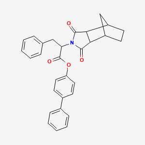 molecular formula C30H27NO4 B4060759 biphenyl-4-yl 2-(1,3-dioxooctahydro-2H-4,7-methanoisoindol-2-yl)-3-phenylpropanoate 