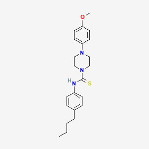 molecular formula C22H29N3OS B4060969 N-(4-butylphenyl)-4-(4-methoxyphenyl)piperazine-1-carbothioamide 