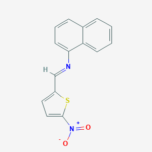 molecular formula C15H10N2O2S B406112 N-[(5-nitro-2-thienyl)methylene]-1-naphthalenamine 