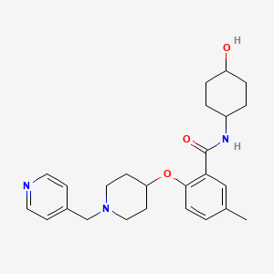 molecular formula C25H33N3O3 B4061285 N-(trans-4-hydroxycyclohexyl)-5-methyl-2-{[1-(4-pyridinylmethyl)-4-piperidinyl]oxy}benzamide 