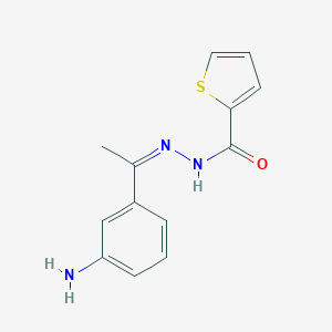 molecular formula C13H13N3OS B406133 N'-[1-(3-aminophenyl)ethylidene]-2-thiophenecarbohydrazide 