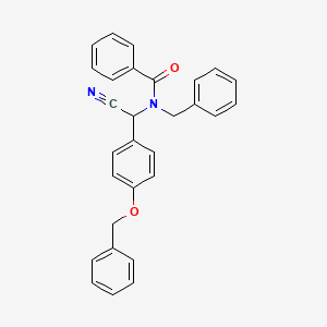molecular formula C29H24N2O2 B4061488 N-benzyl-N-[cyano-(4-phenylmethoxyphenyl)methyl]benzamide 